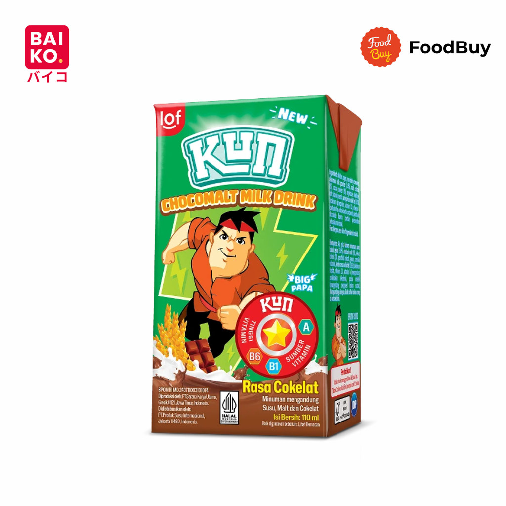 LOF KUN Minuman Susu Rasa Cokelat 110ml