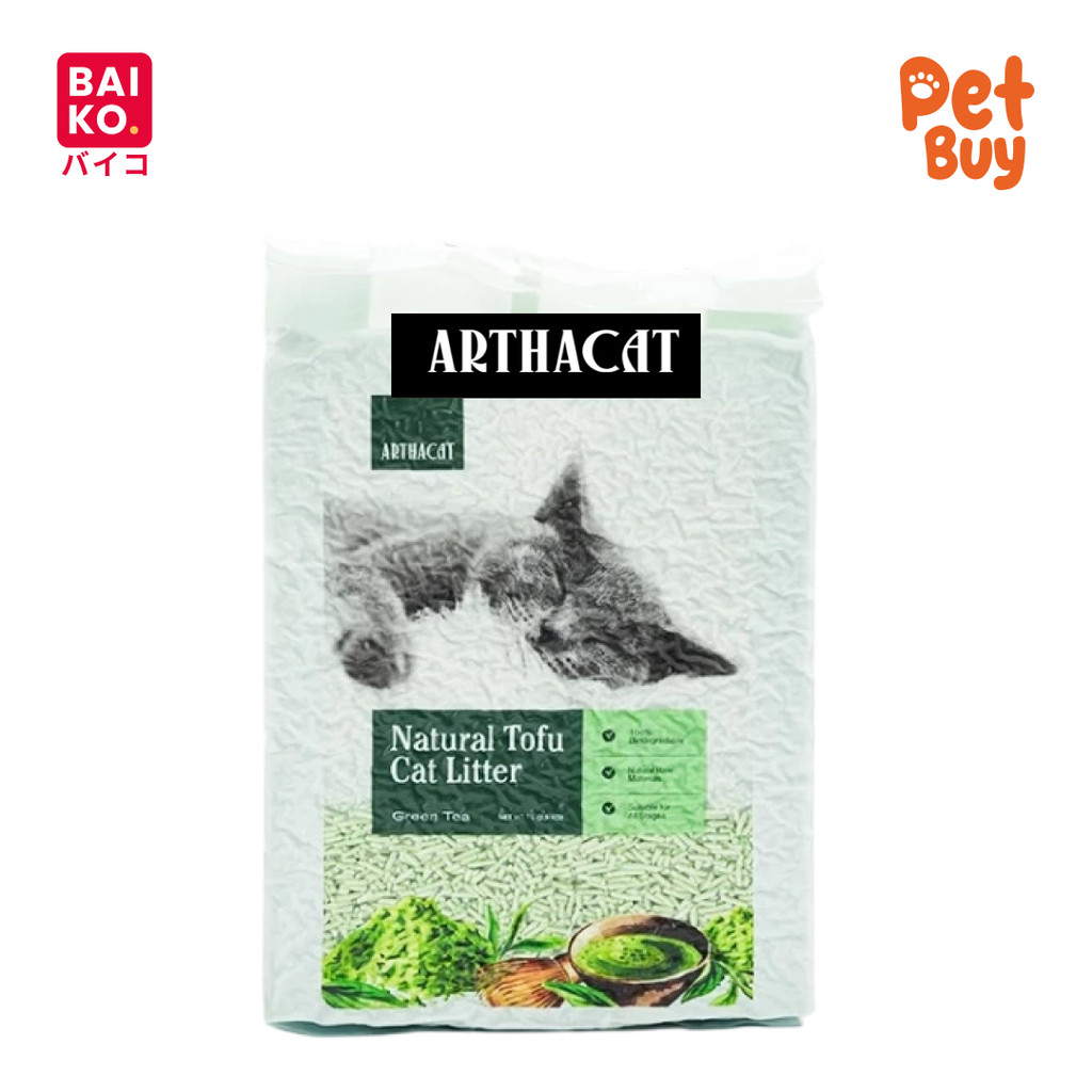 Arthacat Tofu Cat Litter Premium Pasir Kucing Greentea 7 L
