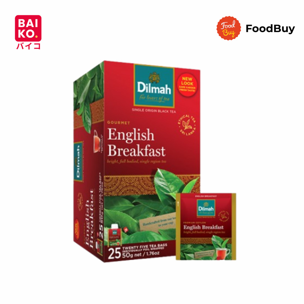 Dilmah Teh Celup English Breakfast Kemasan Foil Envelope Isi 20 Pcs 50 gr