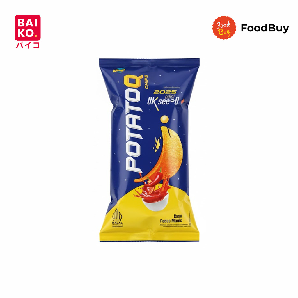 Keripik Kentang Potato-Q Rasa Pedas Manis 22gr