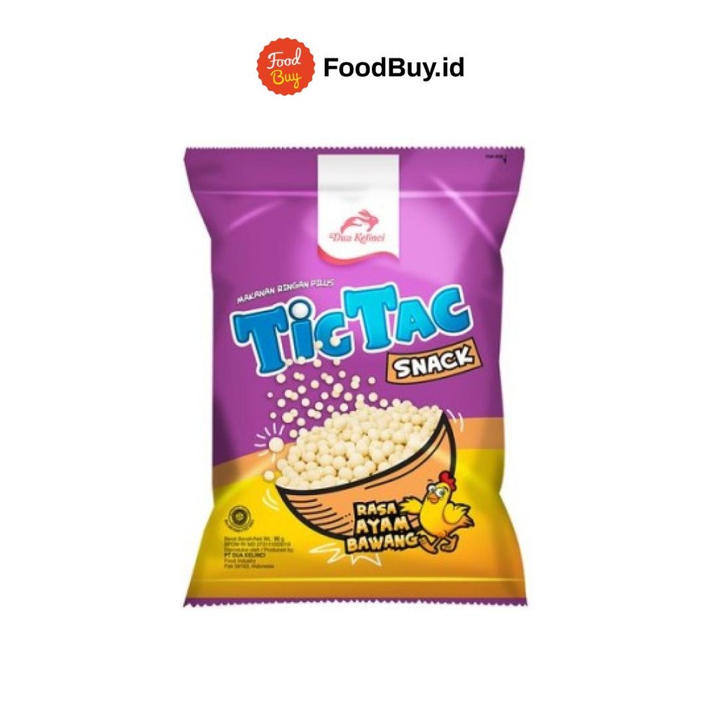 Dua Kelinci Tic Tac Pilus Rasa Ayam Bawang 80 gr