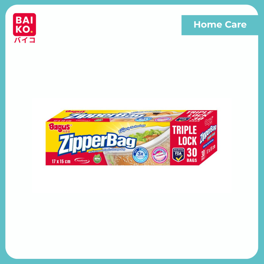 Bagus Zipperbag 17cm x 15cm (Isi 30)