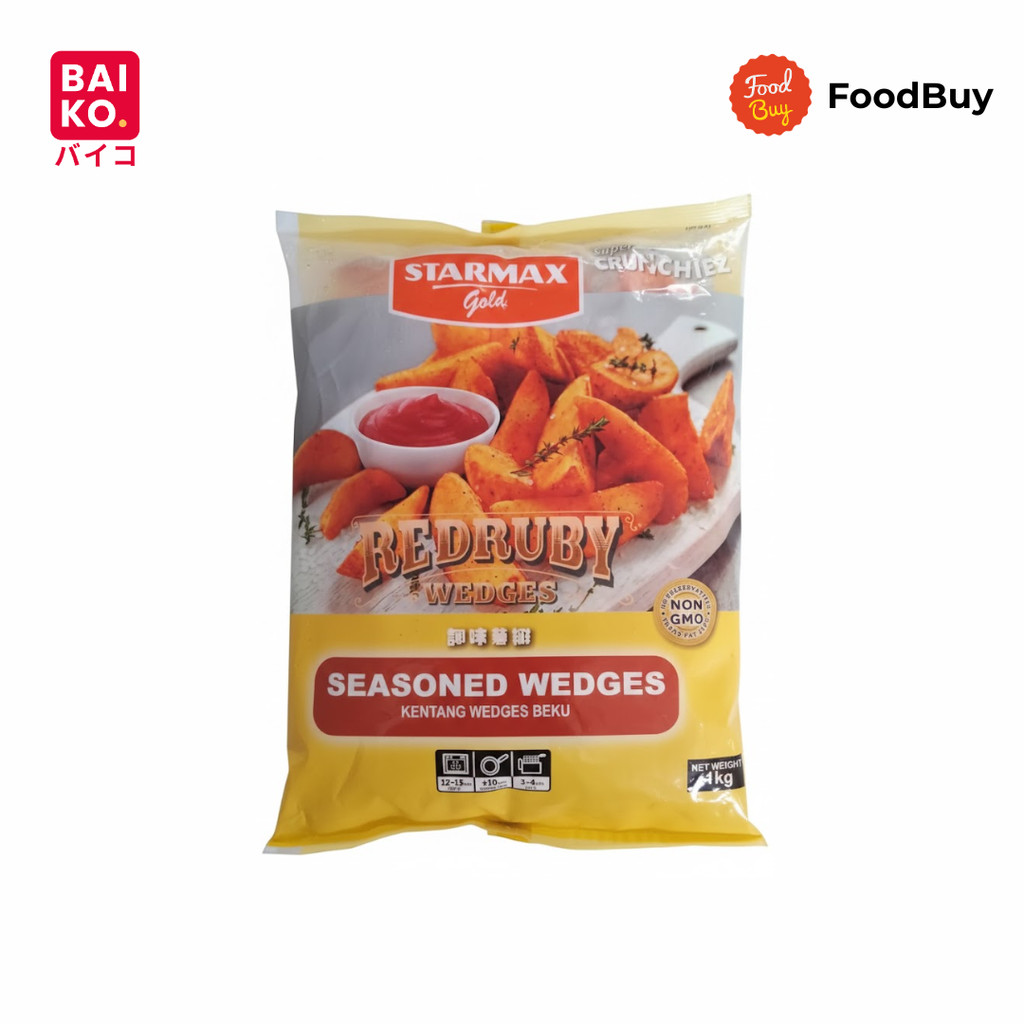 Starmax Kentang Seasoned Wedges 1kg