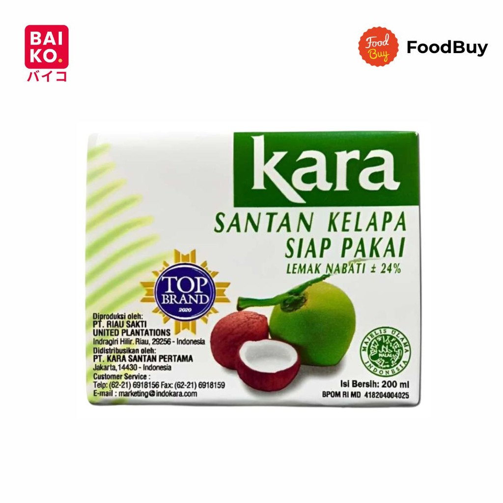 Kara Krim Kelapa Santan Siap Pakai 200ml
