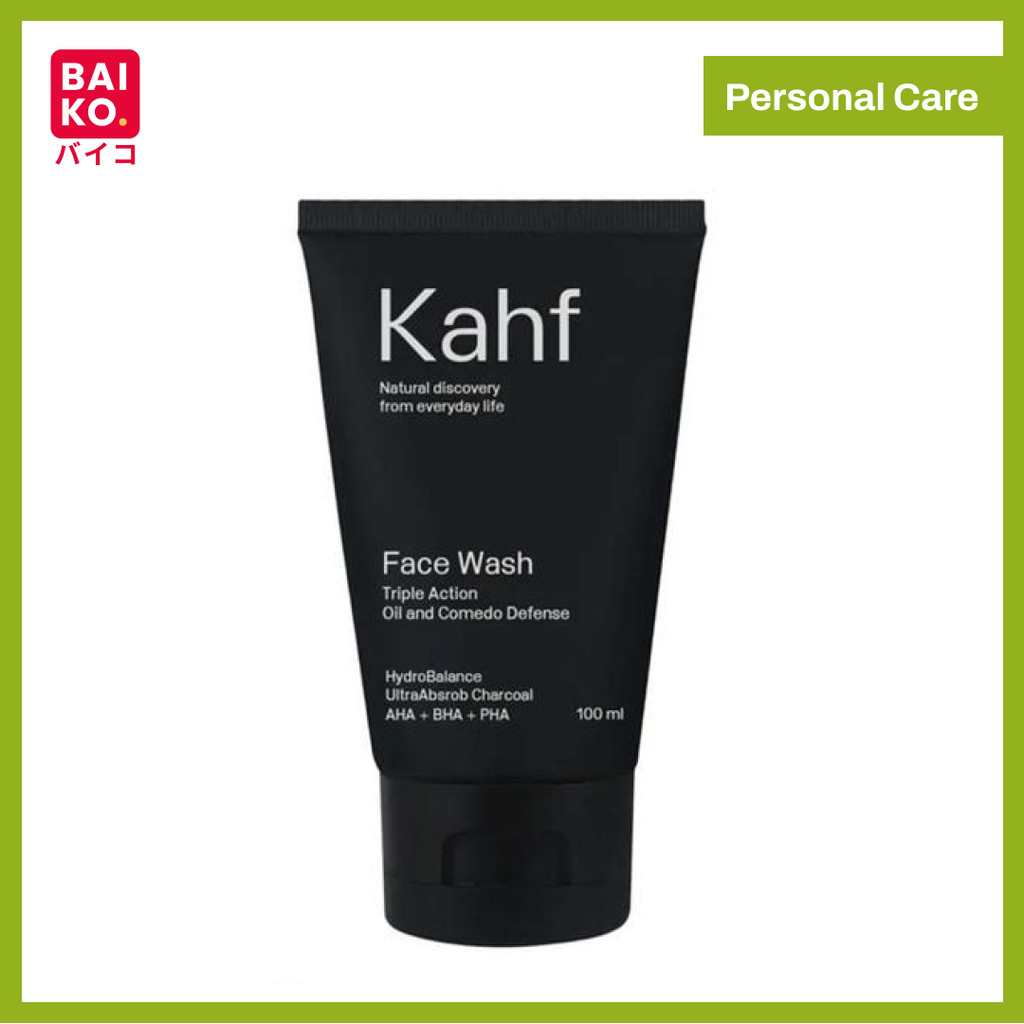 Kahf Face Wash Triple Action Oil and Comedo Charcoal 100 ml