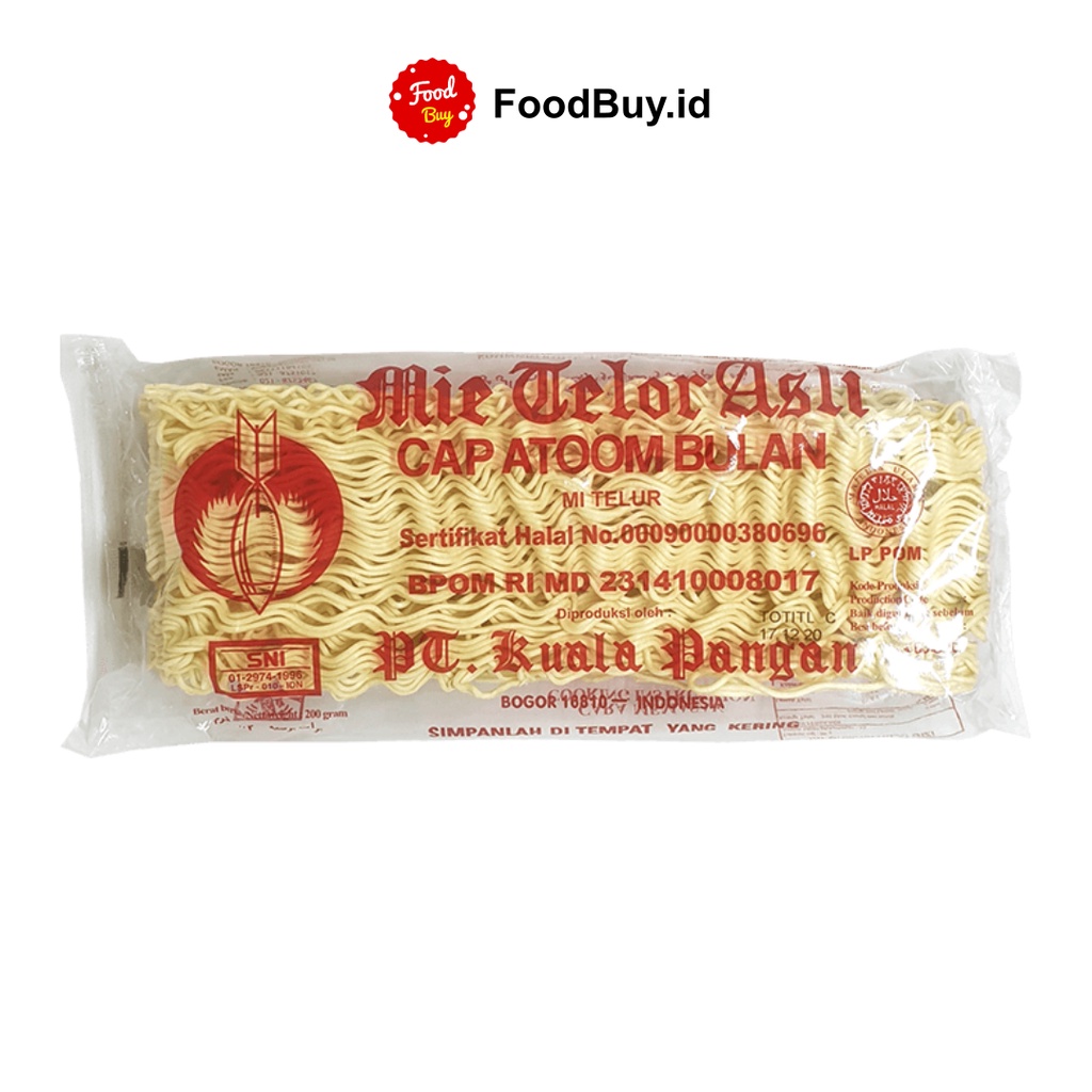 Mie Telur Cap Atoom Bulan 200 gr