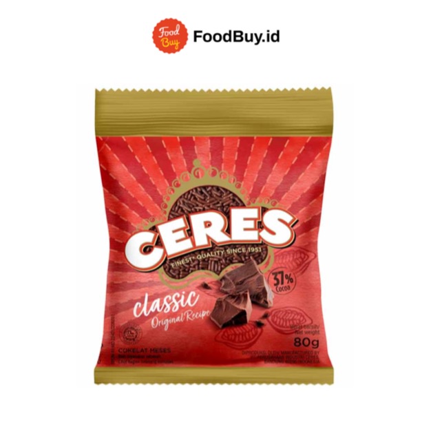 Meses Ceres Hagelslag Cokelat Classic Cocoa 80 gr