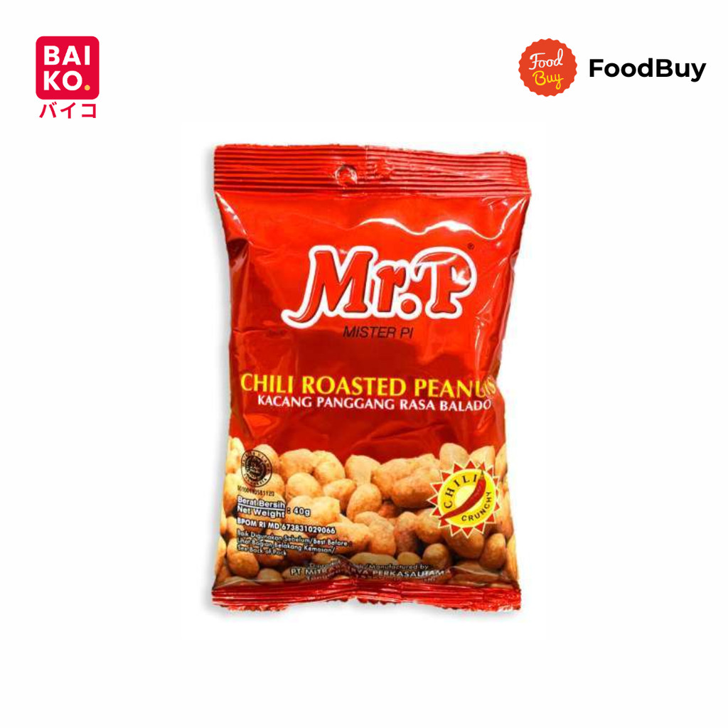Mr.P Chili Roasted Peanuts 40gr