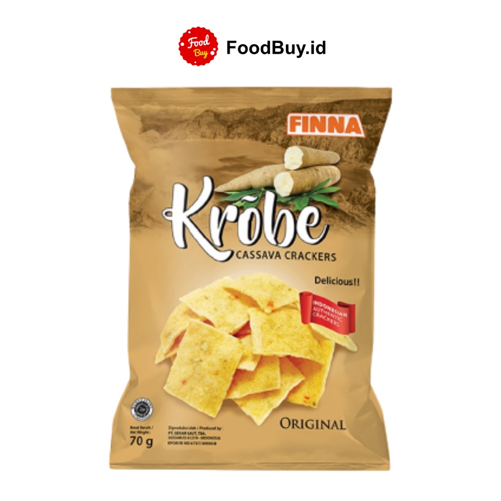 Finna Krobe Cassava Crackers Original 70 gr