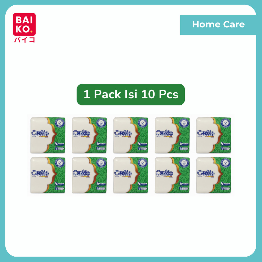 Paket 1 Pack - Cassie Facial Tissue Premium Pop Up 80gr Isi 10 Pcs