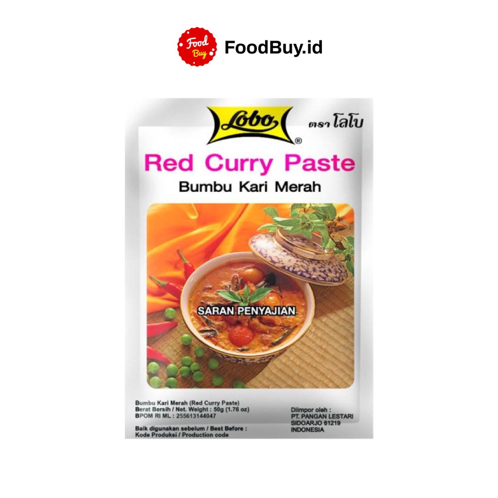 Lobo Bumbu Kari Merah / Red Curry Paste 50 gr