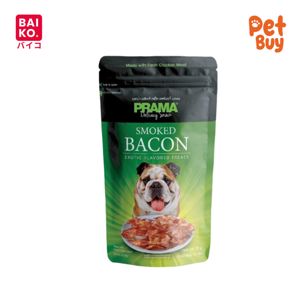 Prama Dog Treats Bacon 70 gr