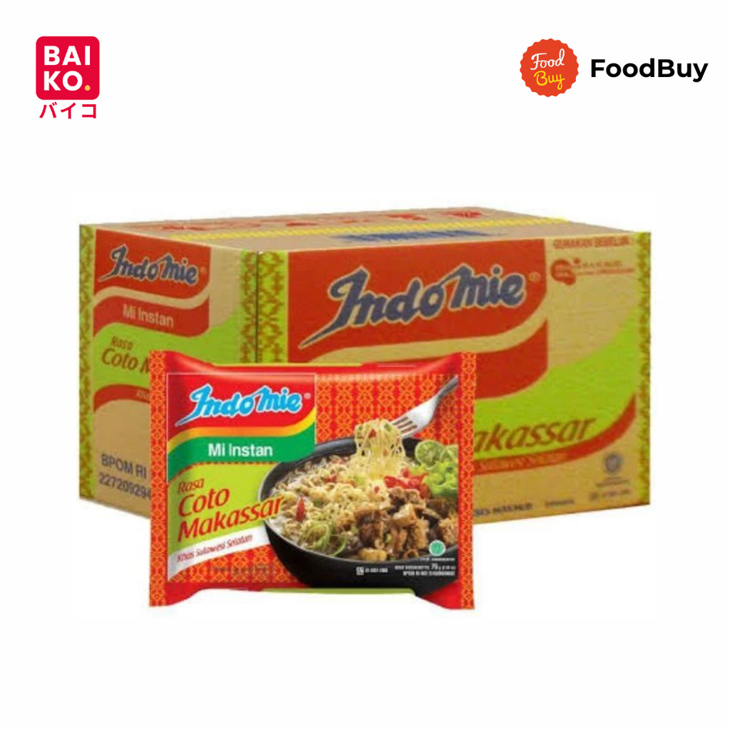 Indomie Kuah Coto Makassar 75 gr 1 Dus (40 Pcs)
