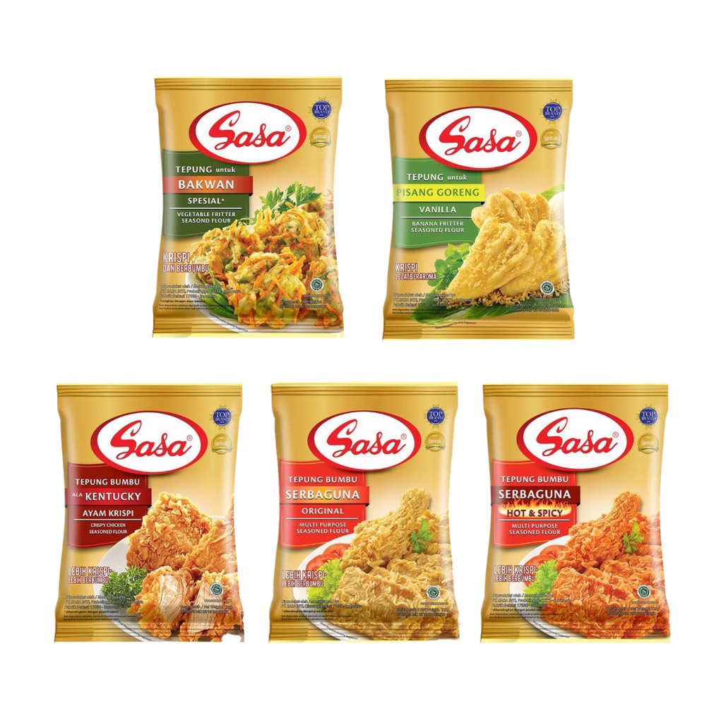 Sasa Tepung Bumbu 210 gr ( Bakwan Spesial / Pisang Goreng / Kentucky / Serbaguna / Hot & Spicy )