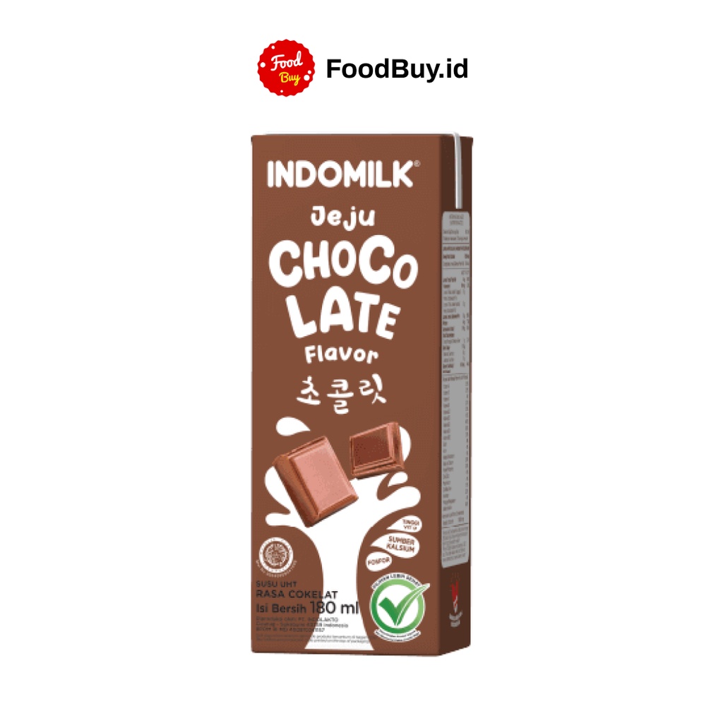 Indomilk Susu UHT Jeju Chocolate Flavour 180 ml