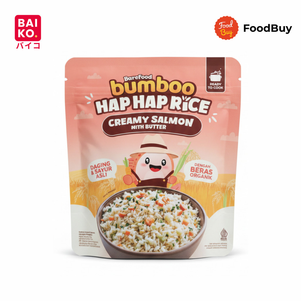 Bumboo Hap Hap Rice Creamy Salmon 180 gr