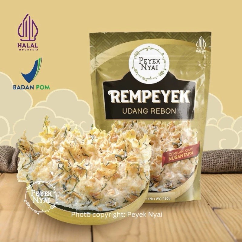 Peyek Nyai Rempeyek Rasa Udang Rebon 120gr