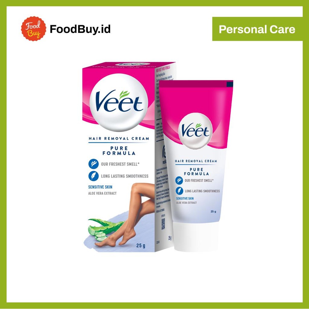 Veet Hair Removal Cream Menghilangkan Bulu Ketiak Bulu Kaki Aloe Vera 25gr