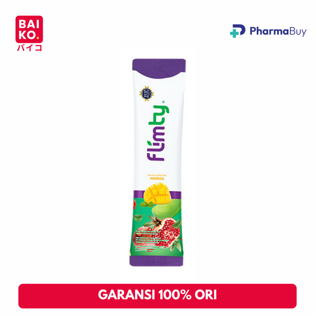 Flimty Fiber Mango 1 Sachet 15gr Minuman Serat Rasa Untuk Diet Original BPOM Halal (Cobain Dulu)