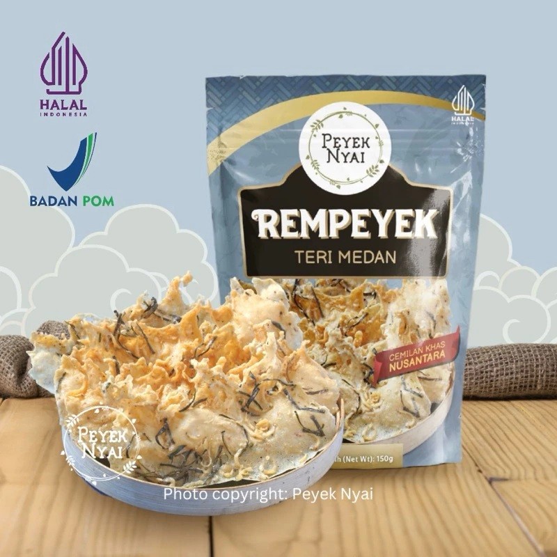 Peyek Nyai Rempeyek Rasa Teri Medan 120gr