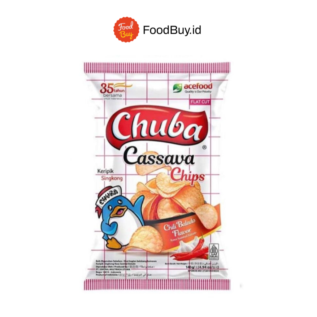 Chuba Snack Cassava Chips Rasa Sambal Balado 60gr