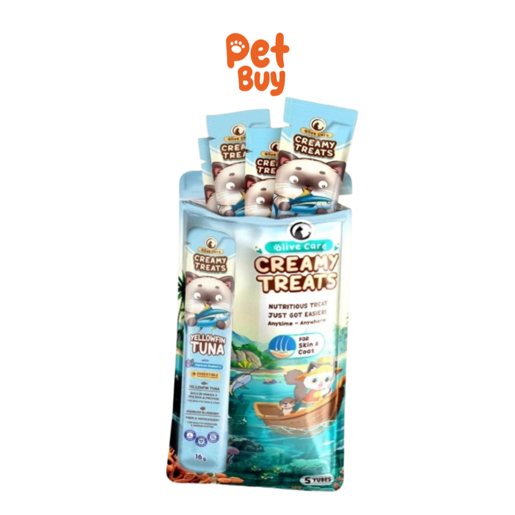 Olive Care Creamy Treats Tuna  5 x 20 gr