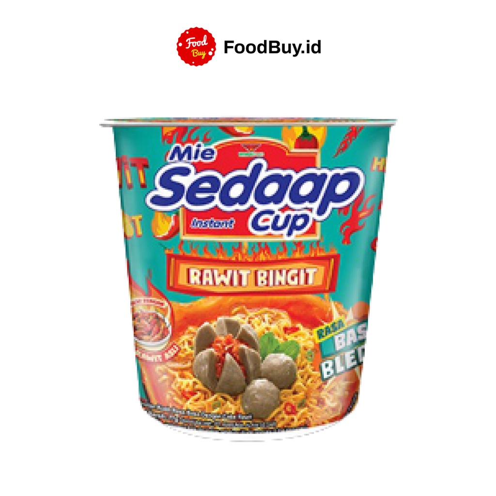 Mie Sedaap Cup Rawit Bingit Rasa Baso Bleduk 77 gr