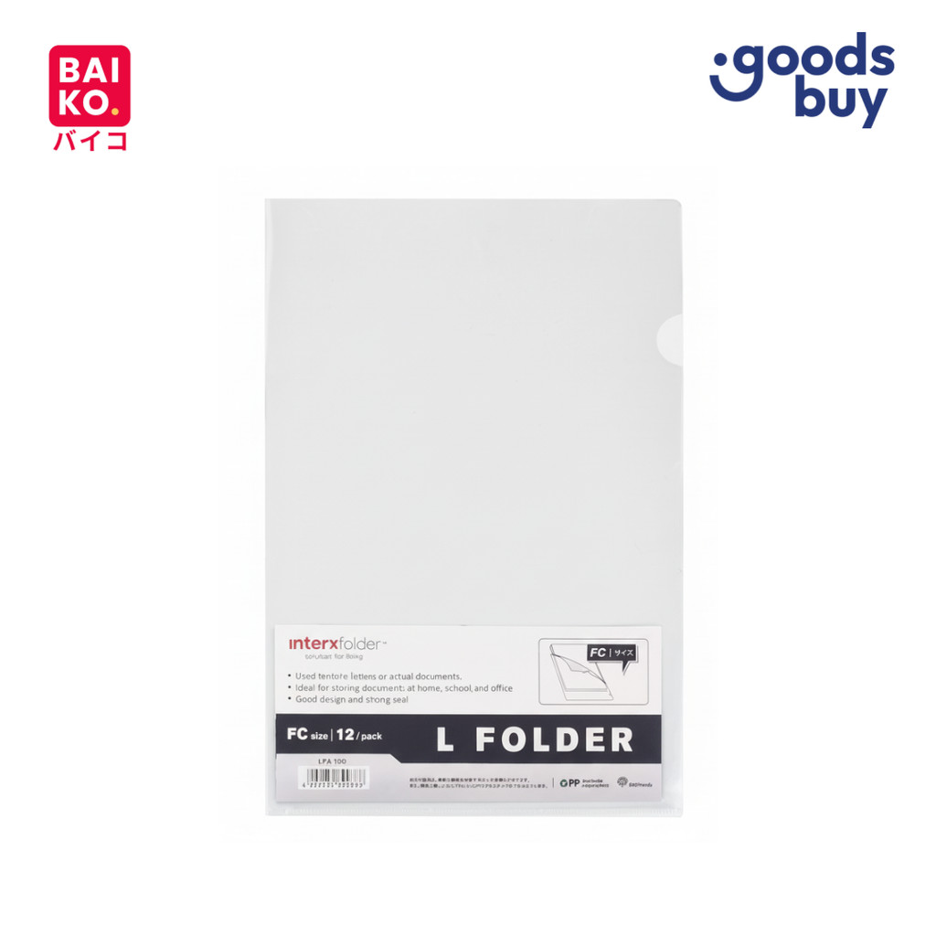 Paket 1 Lusin - Map L Folio Transaparant 285gr