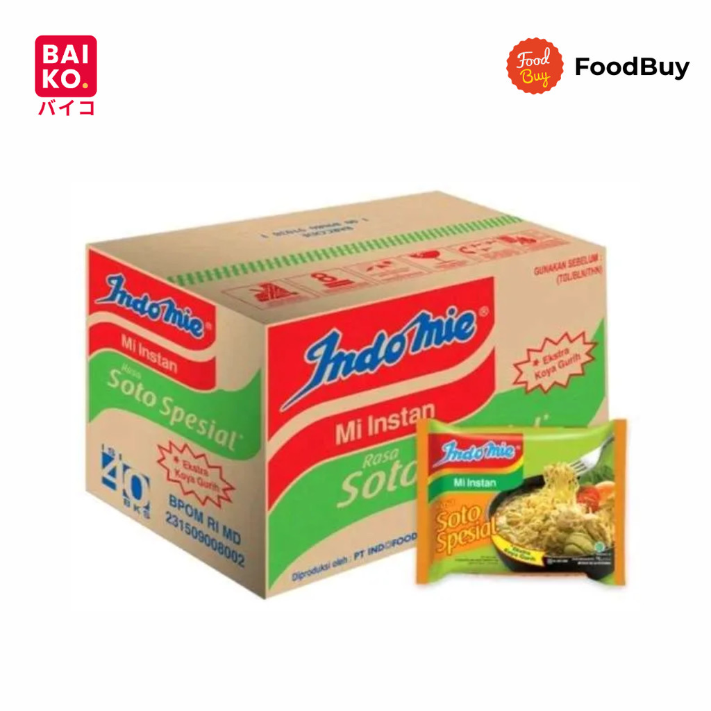 Indomie Kuah Soto Spesial 75 gr 1 Dus (40 Pcs)