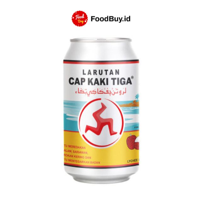 Cap Kaki Tiga Rasa Leci Kaleng 320 ml
