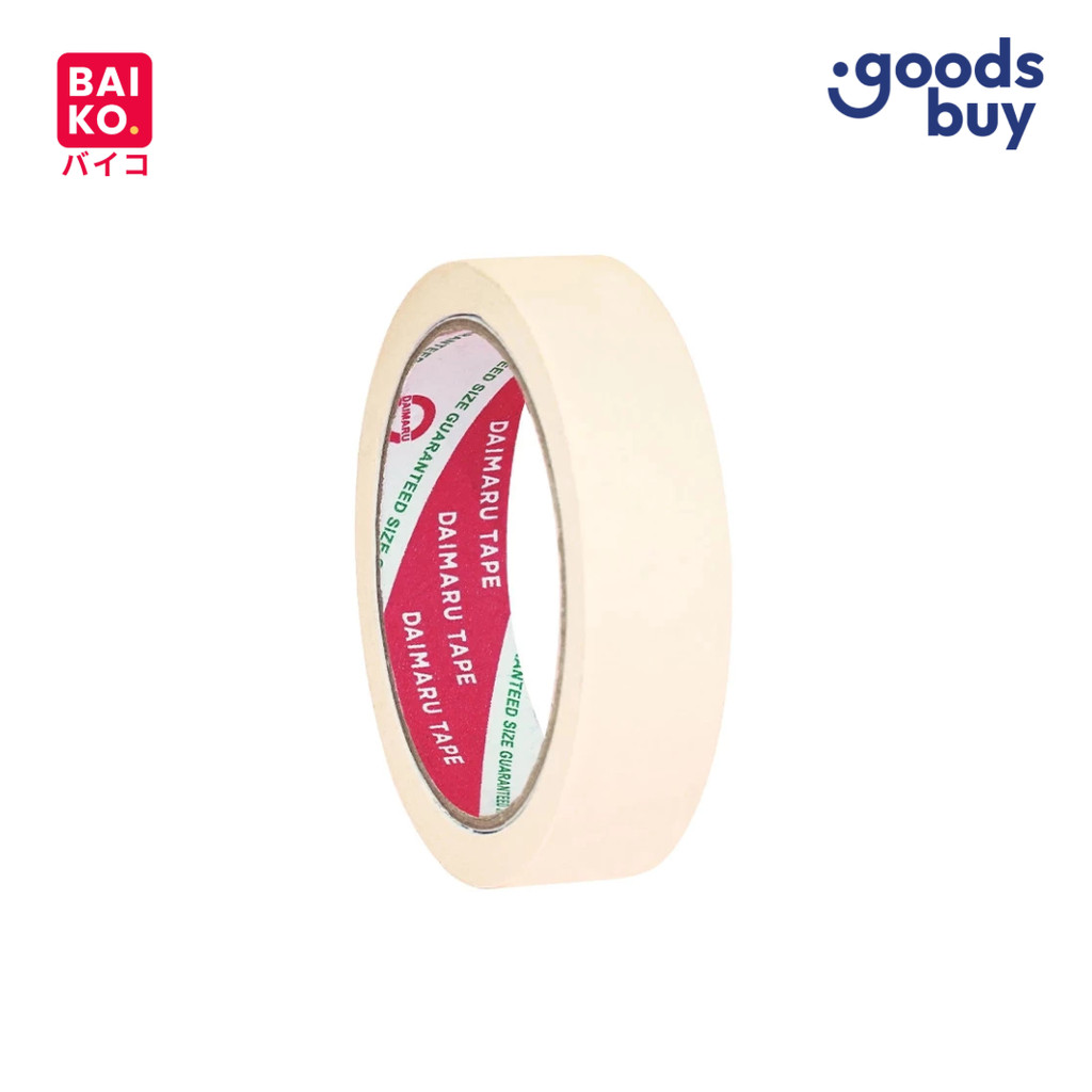 Daimaru Masking Tape Lakban Kertas Warna Cream Ukuran 1 Inch