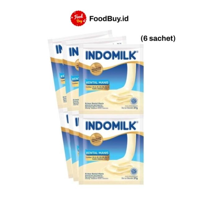 Indomilk Krimer Kental Manis Sachet 37 gr (6 pcs)