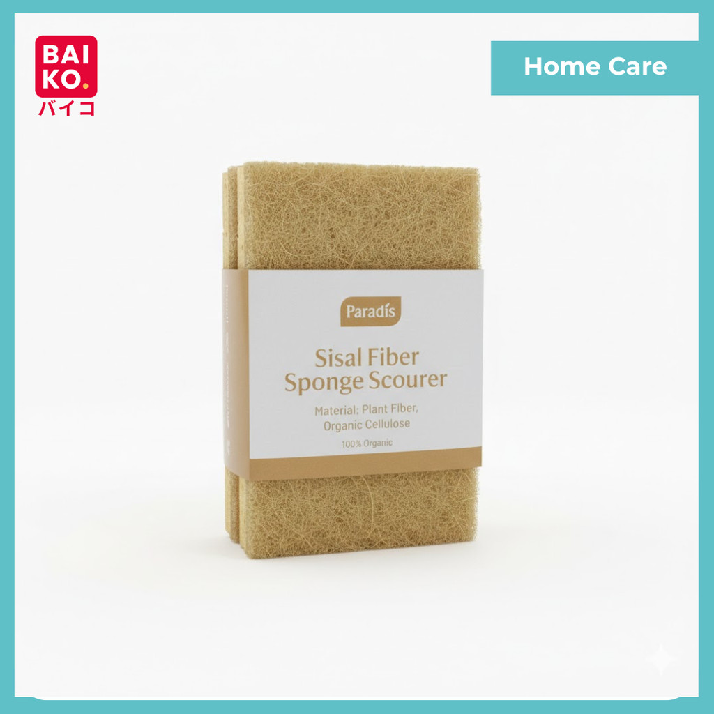 Paradis Sisal Fiber Sponge Scourer Spons Cuci Piring Ramah Lingkungan Anti Bakteri