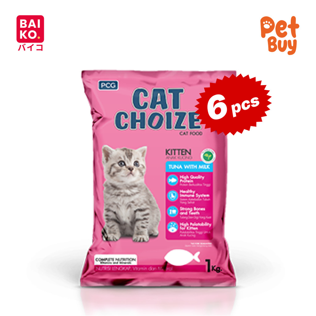 Paket 6 Pcs - Cat Choize Kitten Tuna 1 kg