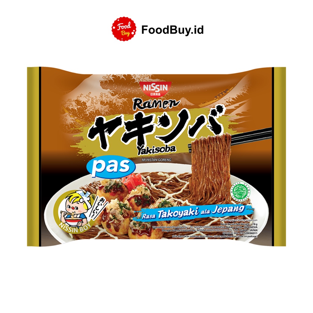 Nissin Yakisoba Rasa Takoyaki Ala Jepang PAS 78 gr