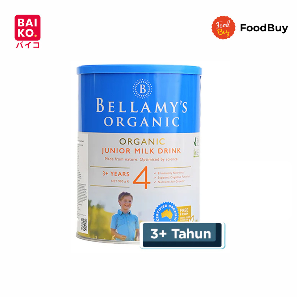 Bellamy's Organic Step 4 Susu Formula Junior Organik 3 Tahun Keatas 900gr