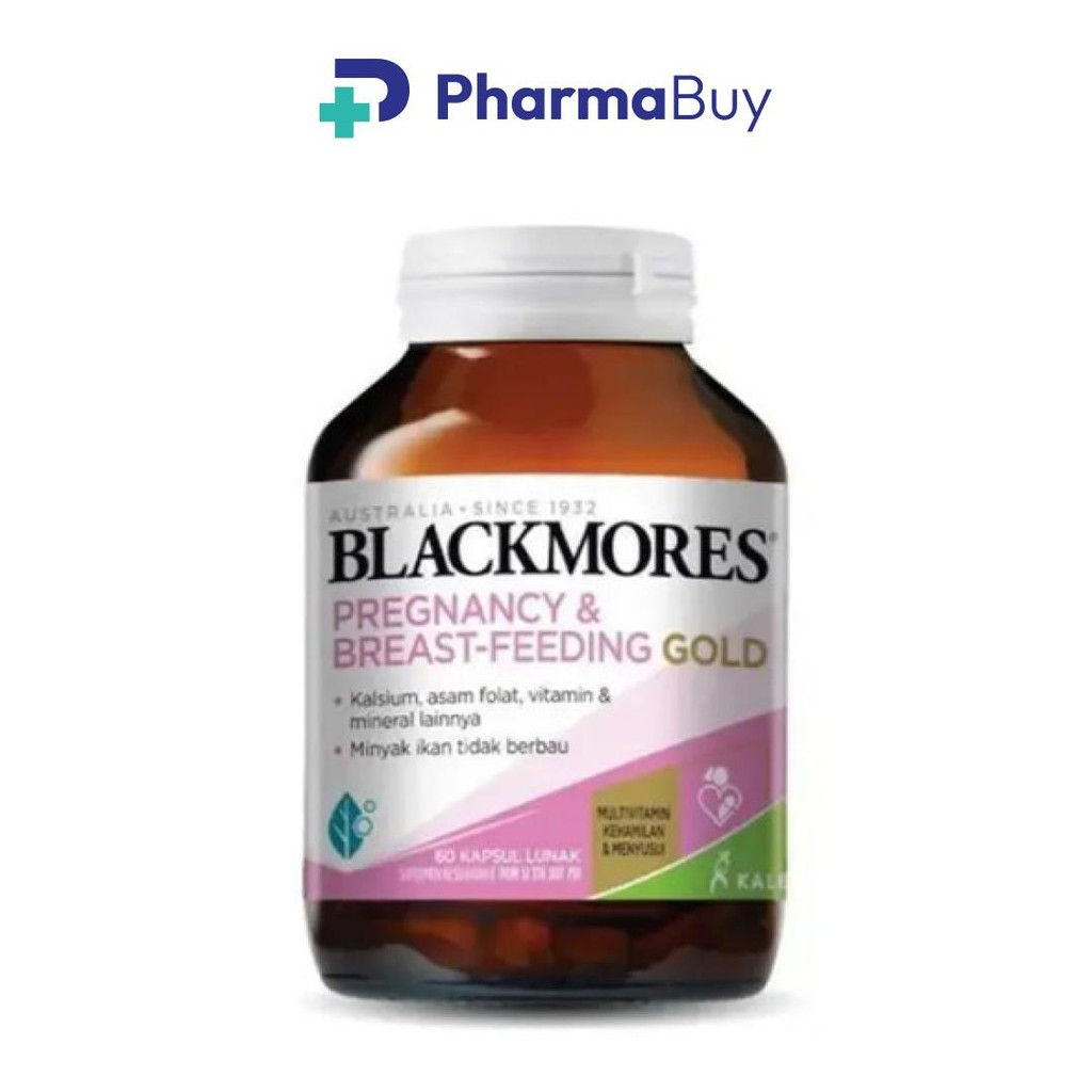 Blackmores Pregnancy & Breast-Feeding Gold Isi 60 Kapsul Lunak