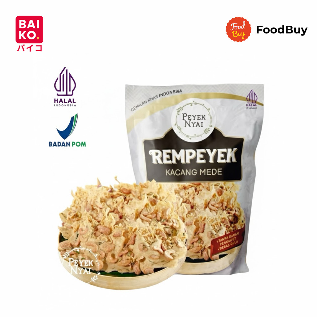 Peyek Nyai Rempeyek Rasa Kacang Mede 120gr