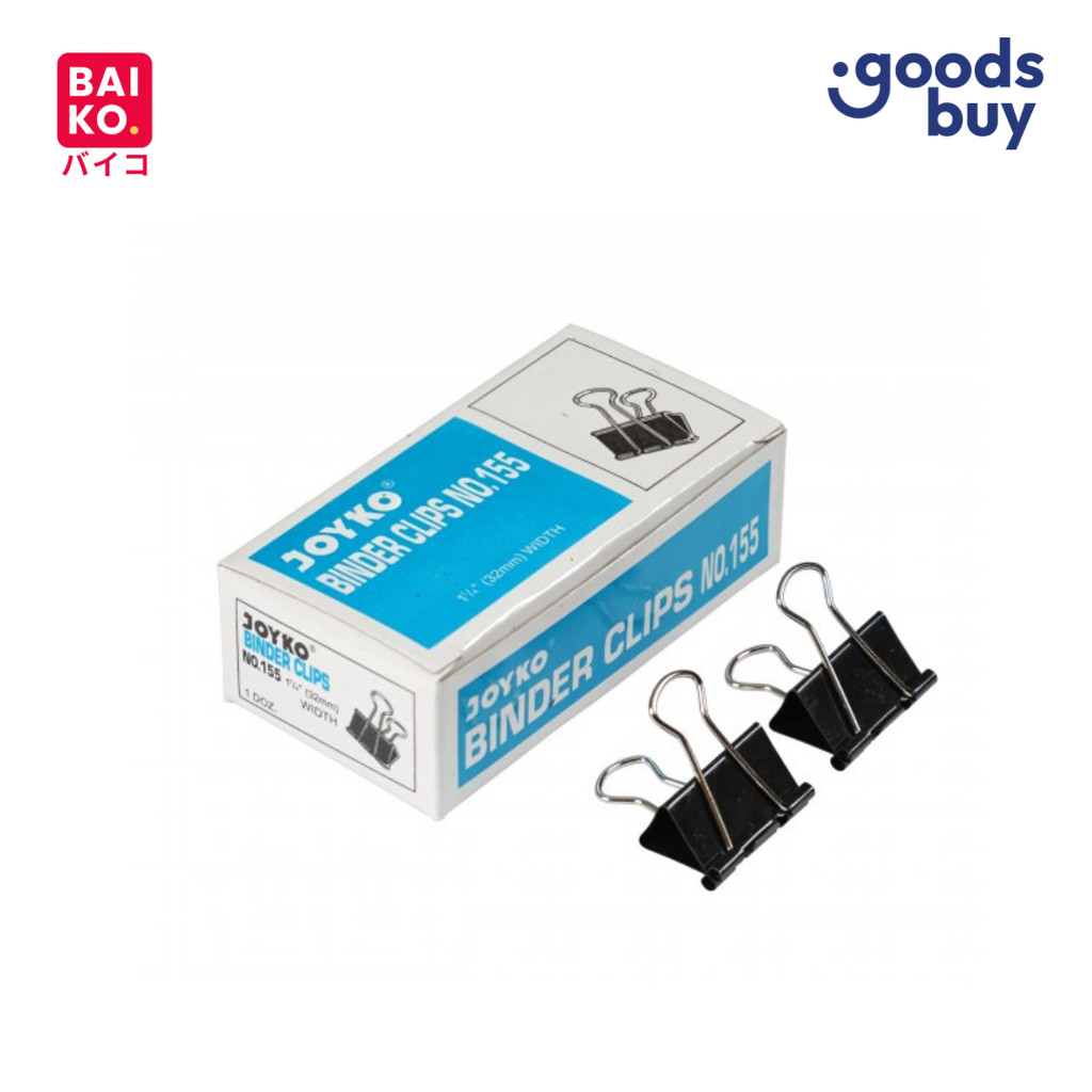 Paket 1 Kotak - Joyko Binder Clip No. 155 (Isi 12 Pcs)