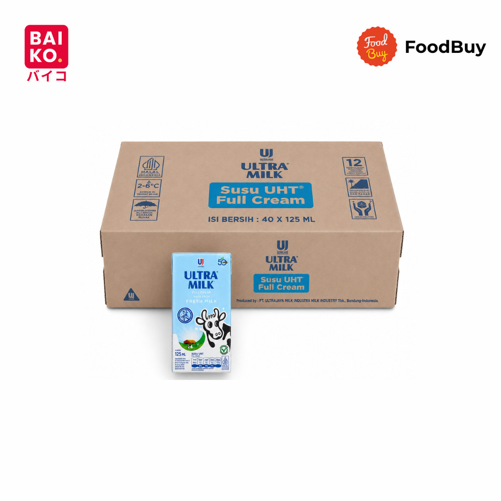 Paket 1 Dus - Ultramilk Susu UHT Full Cream 125 ml