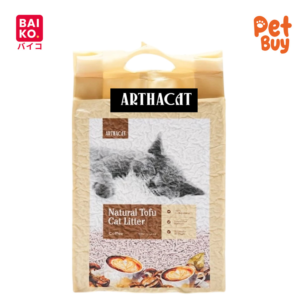 Arthacat Tofu Cat Litter Premium Pasir Kucing Coffee7 L