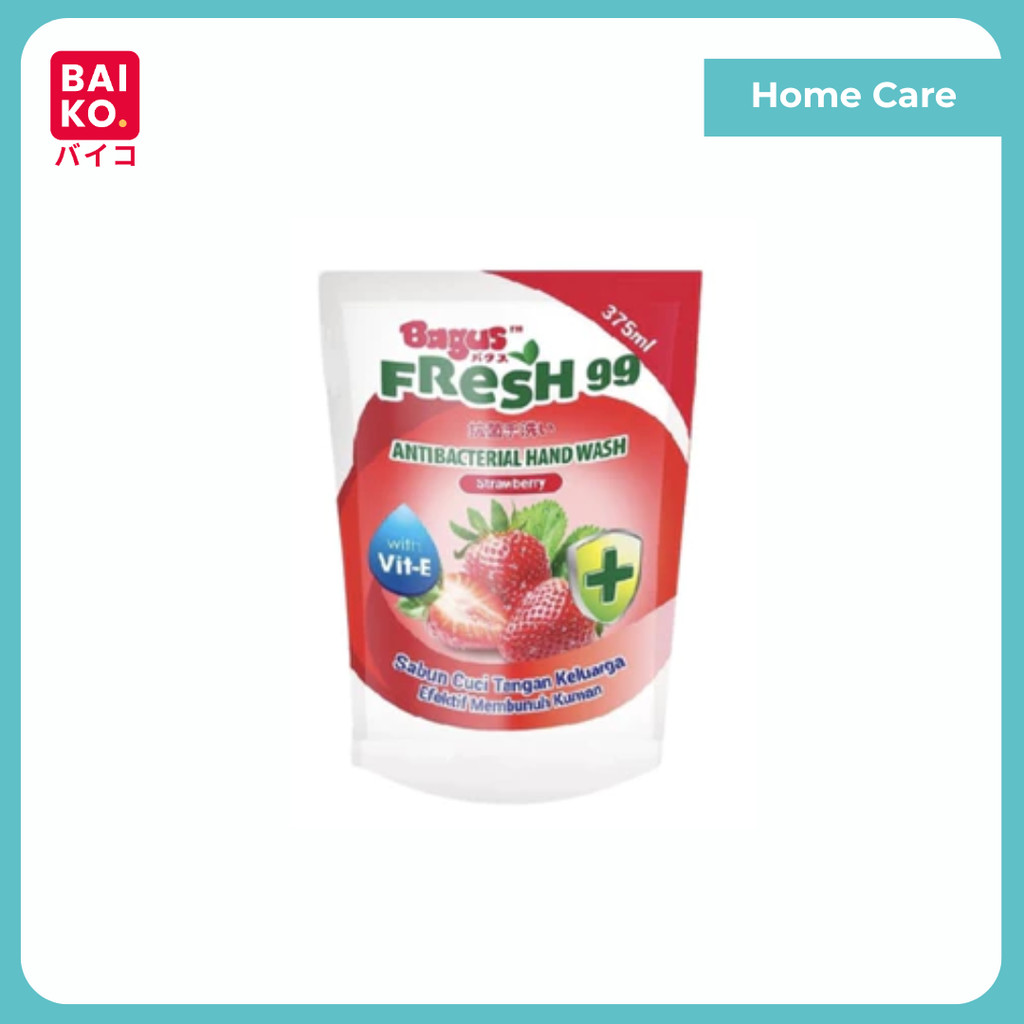 Bagus Sabun Cuci Tangan Strawberry Pouch 375ml