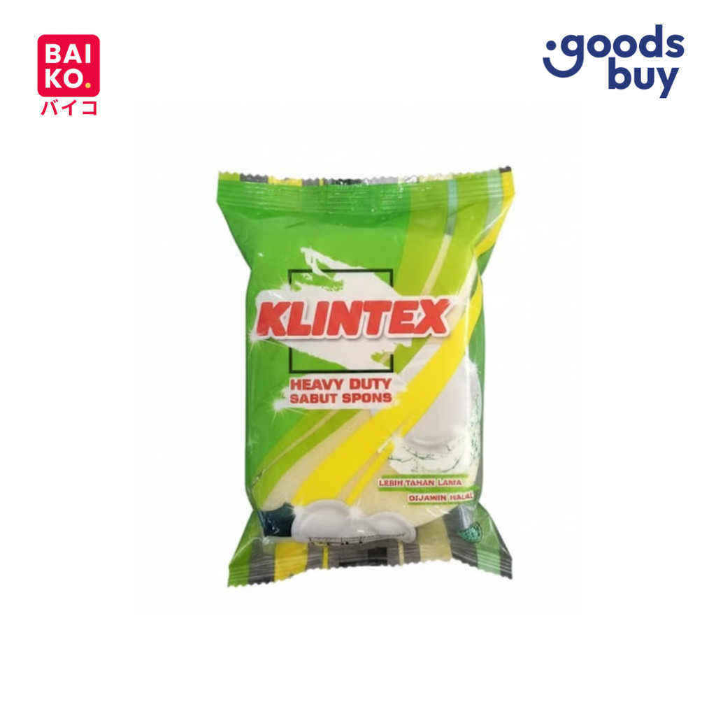 Klintex Spons Cuci Piring Kuning Hijau