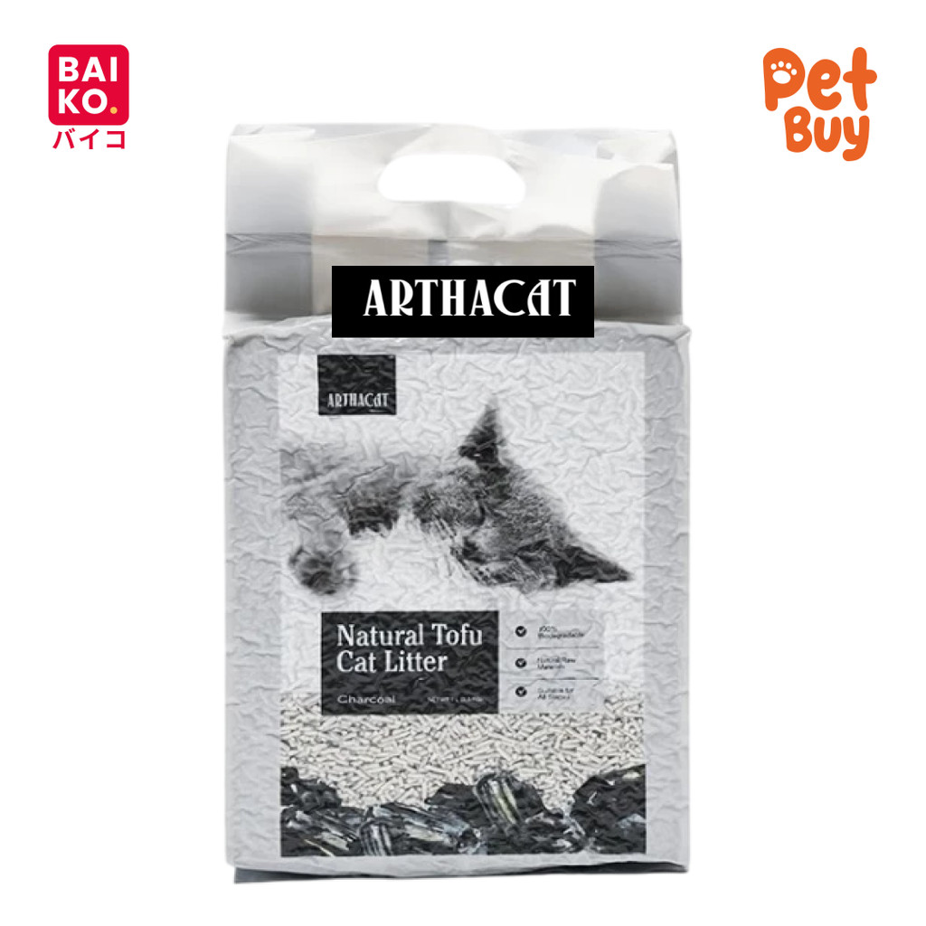 Arthacat Tofu Cat Litter Premium Pasir Kucing Charcoal 7 L