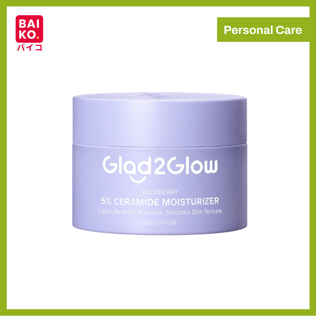 Glad2Glow Blueberry 5% Ceramide Skin Barrier Repair Moisturizer 30gr